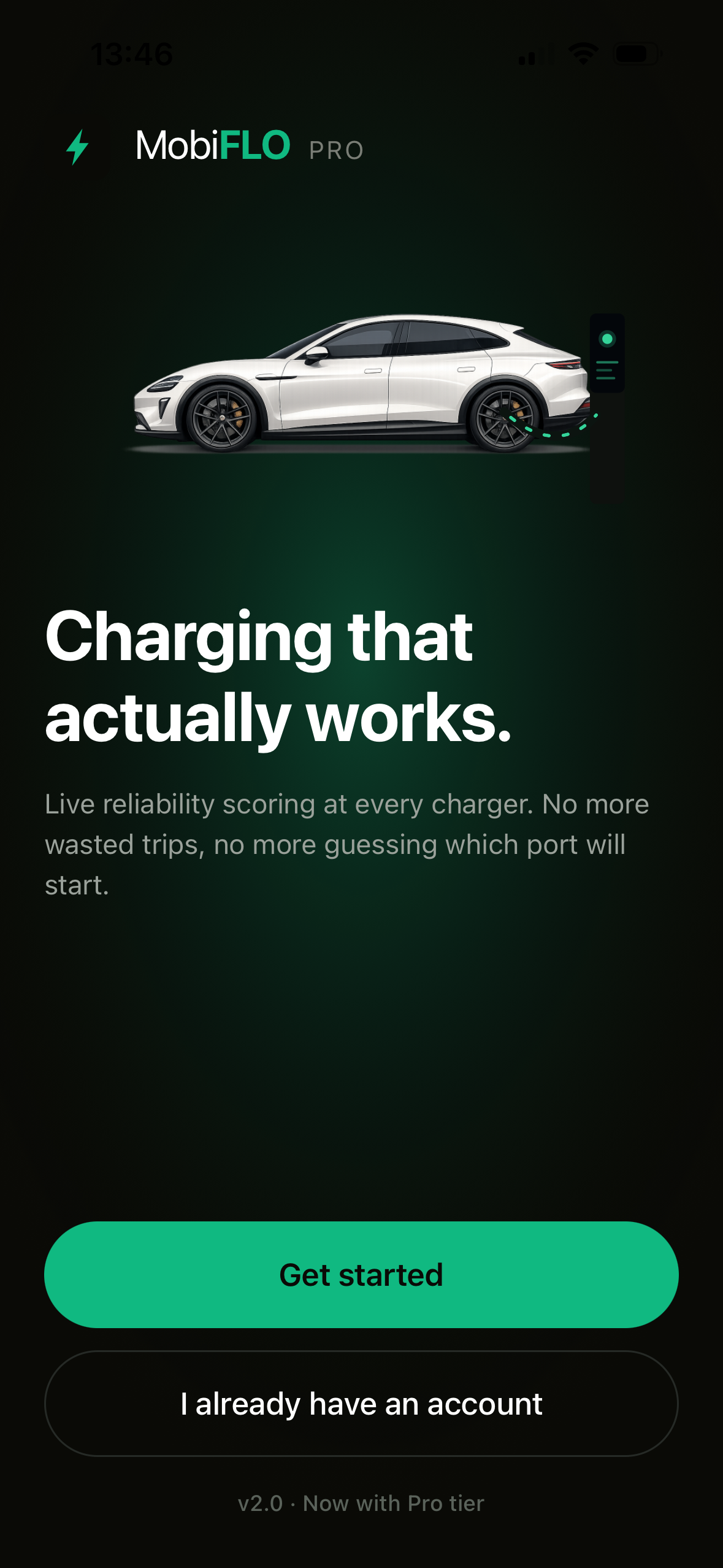 MobiFLO welcome screen